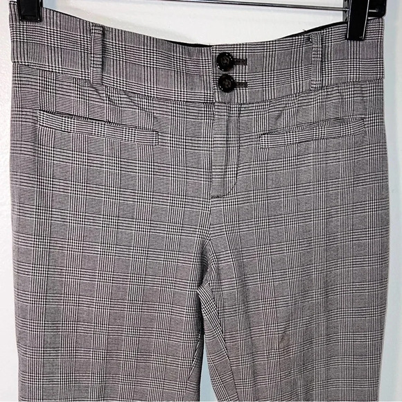 Essentials flare by Anthropology, sz0, micro hounds tooth, check print trouser - Picture 2 of 8